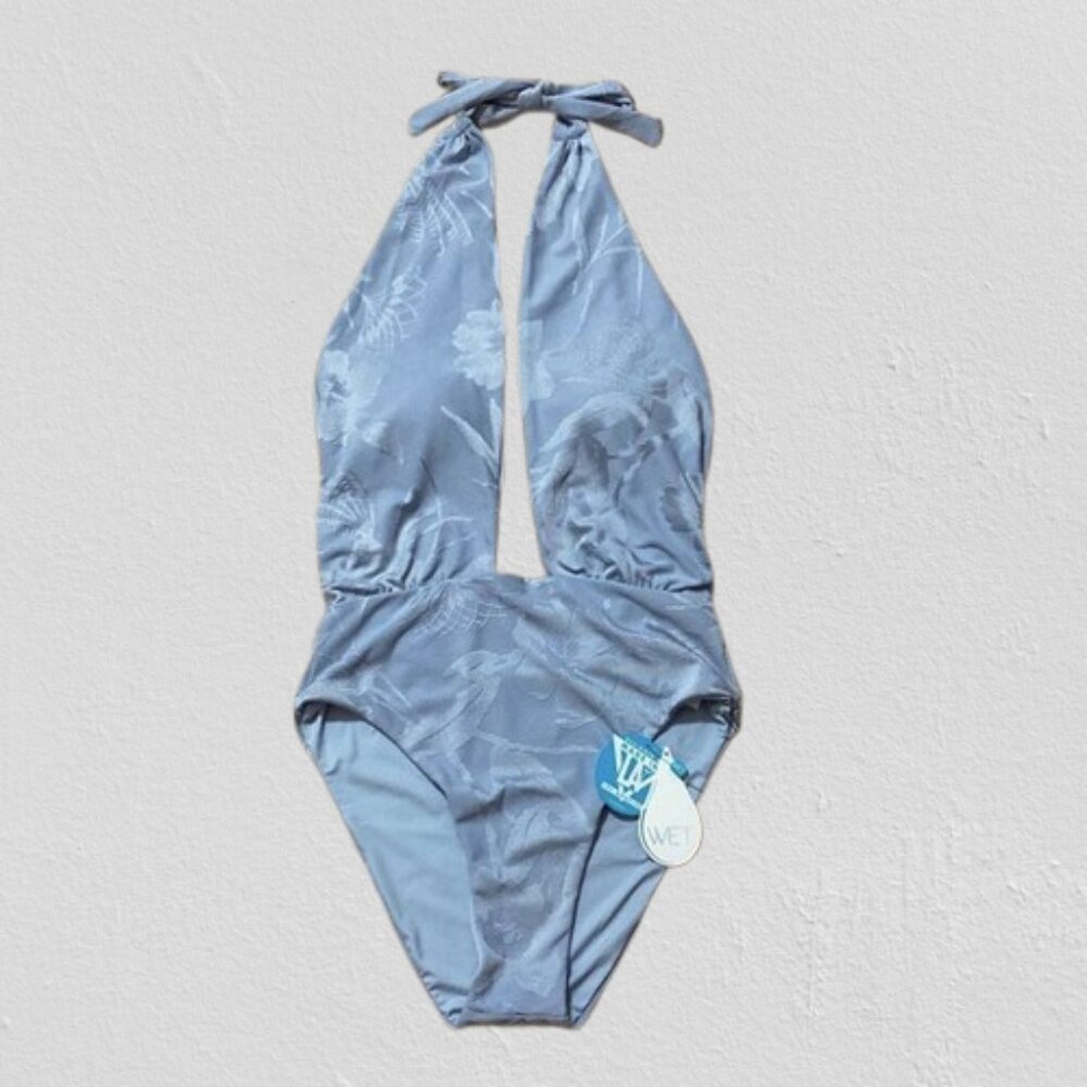 WET Women's Halter Style One-piece Swimsuit Size M